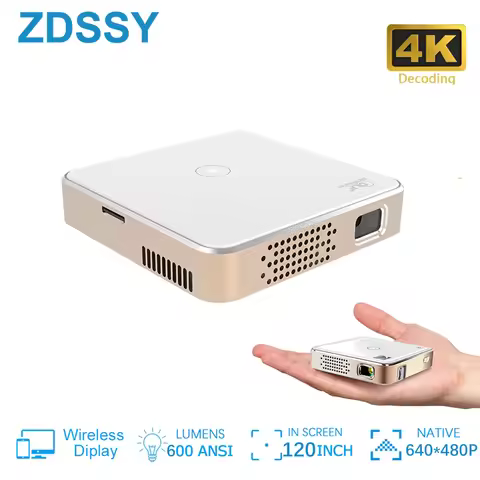 ZDSSY P30 Mini Projector DLP Portable Home Theater 1080P 4K Supported Wifi Screenless TV for Mobile 