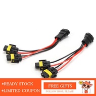 Nearbeauty H11/H8 2‑Way Splitter Wire  Fog Lamp Wiring Harness Universal Wearproof for Modification 
