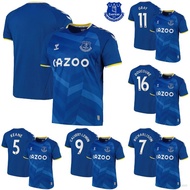 clu 2021-2022 Everton F.C. Home Football Jersey Tshirt Tops Sport Tee Lewin Gray Richarlison Doucour