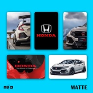 MATTE Honda TnG Card STICKER NFC STICKER Waterproof Thick Hard Material Honda Touch n Go Card STICKER 本田 TnG 贴纸
