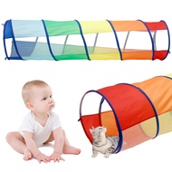Baby Crawl Tunnel 6FT Foldable Crawl Through Tunnel Play Tent Colorful Crawl Tunnel Playhouse with C