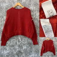E01-USED เสื้อไหมพรมสีแดง