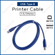 Printer Cable High Speed USB 2.0 1.5M/3M for Thermal Printer HP Epson Normal Printer