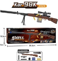 Maulidmart - Mainan Anak GUN SHELL THROWING Mainan Sniper Gun Soft Bullet Tembakan AWM KAR98K Sniper