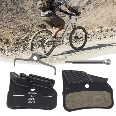 MTB Accessories Disc Brake Pad 4-piston Friction Aluminum N03A Resin Wear Resistance 1 Pair For-Shim