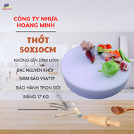 Thớt nhựa cao cấp thớt tròn 50cm dày 10cm thớt nhà hàng khách sạn KT 50cm dày 10cm. Chất liệu PE cao