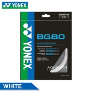 YONEX BG80 Badminton String Repulsion Power 100%ORIGINAL Made in Japan Tali Racket Badminton 0.68mm
