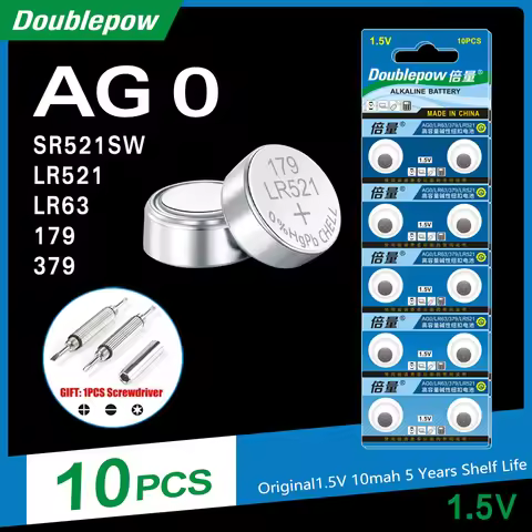 10pcs AG0/AG1/AG3/AG4 Button Battery Coin Cell 1.5V for Calculator Remote Controller Toys Watch Batt