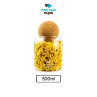 - One Two Cups Glass Food Storage Jar - E1 - 500Ml