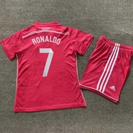 Real Madrid Retro Black Dragon Ronaldo Kids Jersey Soccer Shirt For