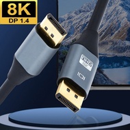 DisplayPort 1.4 Adapter Cable DP To DP 8K 60Hz 4K 120Hz HDR 165Hz Display Port  Adapt Audio Cable DP