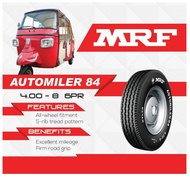 MRF Tire 4.00–8 with tube 6 Ply Rating Automiler