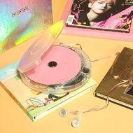 Spot Transparent Cd Player Walkman Player Portable with Headphones Usb Cable Random Cd Free Shipping