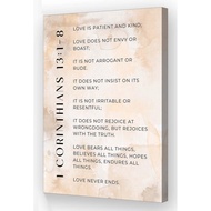 Fast Shipping 1 Corinthians 13 Christian Wall Art Bible Verse Poster Love Is Patient Art for Living 