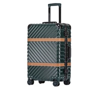 กระเป๋าเดินทาง รุ่น WESTERN อลูมิเนียมเฟรม ดีไซน์หนังคาด [รับประกัน 3 ปี] แบรนด์แท้ VOYAGE LUGGAGE