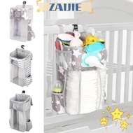 ZAIJIE24 Crib Hanging Bag, Convenient Diaper Storage Storage Bag, High Quality Infant Products Multifunction Cot Bed Organizer