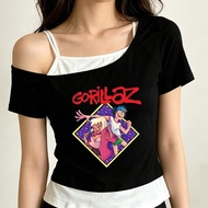 Gorillaz Harajuku-Inspired Crop Top - Grunge Fashion