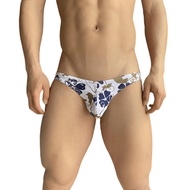 sexy mens underwear string gay for bottom Briefs G-String sissy thong Cotton printed wrap buttocks