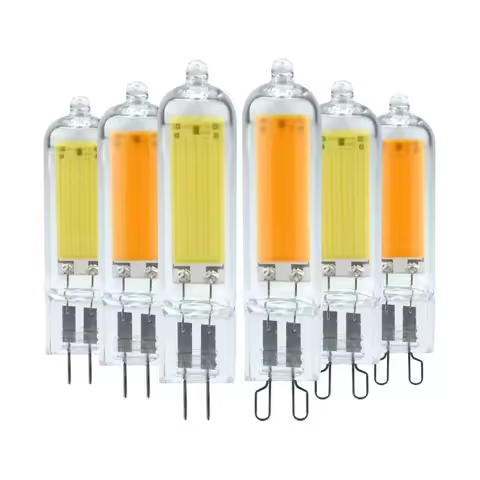 6W 9W 12W 15W G4 G9 LED Light Bulb 220V-240V AC COB Glass LED Lamp Replace 40W 60W Halogen Bulb for 