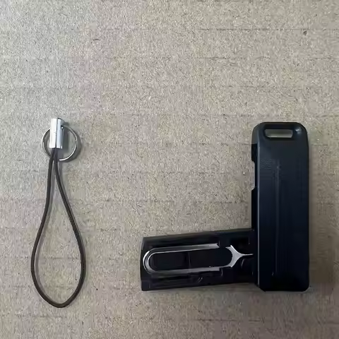BUDI SIM TF Card Slot Storage Box With Mobile Phone Card Ejector Pin Universal Card Anti-Lost Lanyar