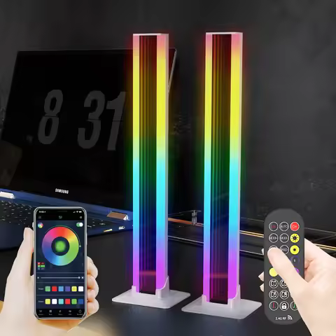 RGB LED Light A Pair Room Decor Abyss Lamp Bluetooth Ambient Night Light Desktop Mood Lighting for T