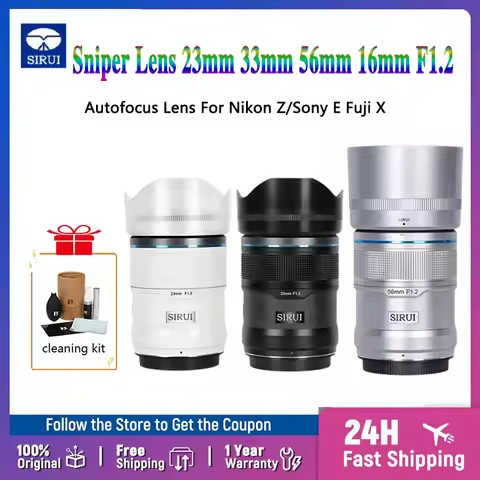 SIRUI Sniper Series 16mm 23mm 33mm 56mm 75mm F1.2 Camera Lens APS-C Auto focus Lens For Nikon Z Sony