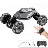 Gesture Sensing RC Stunt Car พร้อมแสงและดนตรีแบบพกพาสองด้านรถผาดโผนสําหรับเด็ก Ger-TH