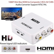 HDMI to AV Converter (1080P) แปลงสัญญาณภาพและเสียงจาก HDMI เป็น AV (สีขาว)