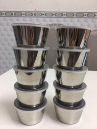 Bộ 10 Khuôn Làm Bánh Plan Rau Cau Inox 304 Chống Gỉ Bền Đẹp