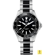 TAG Heuer Aquaracer WAY131A.BA0913 / Lady / Date / 300m WR / Quartz / 35mm / Ceramic SS Bracelet Bla