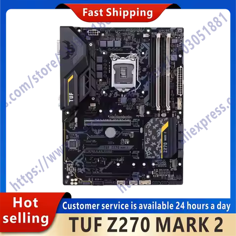 NEW Used motherboard TUF Z270 MARK 2 for Core i5 7500 CPU with DDR4 memory 64GB 2 x M.2 interface HD