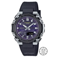 Casio G-Shock G-STEEL GST-B600A-1A6 Purple Dial Compact and Slim Bluetooth Tough Solar Analog Digital Unisex Watch