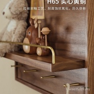 Red Block Horizontal Vertical Style Solid Wood with Shelf Light Painting Decorative Painting Box Ope