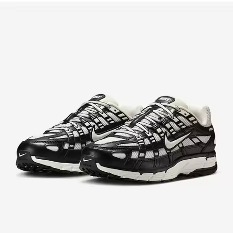 Nike Women's Shoes P-6000 Black and White Sports Running Shoes Bv1021-011