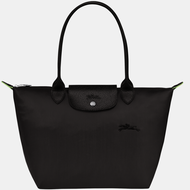 100% Genuine longchamp Le Pliage Green Handbag M foldable green long handle waterproof Canvas Shoulder Bags size M Tote Bag L2605919001 Black color