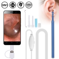 3 in 1 Medical Otoscope Wifi Ear Cleaning Otoscope Integrated 5.5mm Ear Pick Tool Visual Ear Spoon C