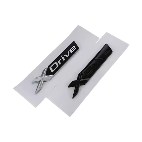 3D ABS Black X Drive Logo Xdrive Emblem Nameplate Car Trunk Badge Xdrive Sticker Accessories