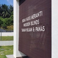 Bidai kayu Meranti/Meranti Blinds/Wooden Blinds