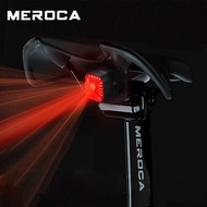MEROCA ไฟท้ายจักรยาน Seatpost,ไฟเตือนกันน้ำชาร์จ USB สำหรับขี่จักรยานเสือหมอบจักรยานกลางคืนไฟท้ายจักรยานเสือภูเขาไฟอัจฉริยะ