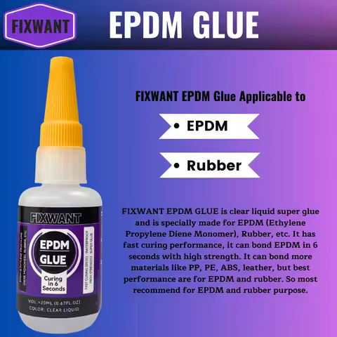 20ML FIXWANT 6 Seconds Fast Drying EPDM Ethylene Propylene Diene Monomer Rubber Glue