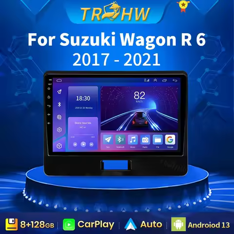 For Suzuki Wagon R 6 VI 2017 - 2021 Car Radio Multimedia Video Player Navigation GPS Android No 2din