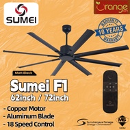 Sumei F1 62/72 inch Ceiling Fan 8 Aluminium Blade Ceiling Fan Remote Control Smart Ceiling Fan