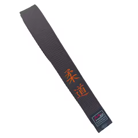 Judo belts High-quality pure cotton, IJF certified, brown color, width 4.5cm,220-360cm, custom embro