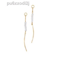 ❉✳agete Akado Japanese 10k fairy spirit pearl tassel earrings simple soso rabbit Japan purchasing