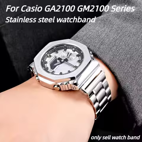 GA2100 Modified Bracelet For Casio G-SHOCK GA-2100 GA2110 GA-B2100 Metal solid stainless steel watch