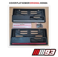 Original Cover Plat Nomor  Resmi Sepeda Motor Honda - AHM HONDA 100% ORIGINAL