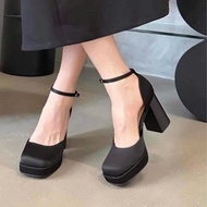 WOMEN'S HIGH HEEL SHOES 9CM HIGH SQUARE HEEL 761-9 FULBOX