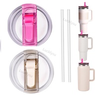 Upgrade Replacement 40oz Flip Straw Lid for Stanley H2.0 Quencher Tumbler, 64oz Tumbler, Leak Proof 