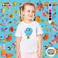 Girls' T-shirt with Gumball Motif / Cartoon Gumball Children's Clothes Children's T-shirt