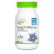 Nova Borage Oil 1000mg 琉璃苣油 ( 100 Softgels ) * Eczema Skin Supplement *